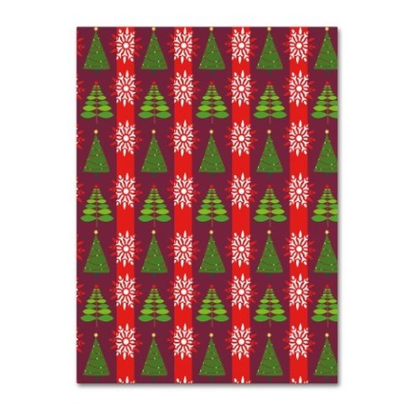 Fiona Stokes-Gilbert 'Xmas Tree Stripe' Canvas Art,18x24